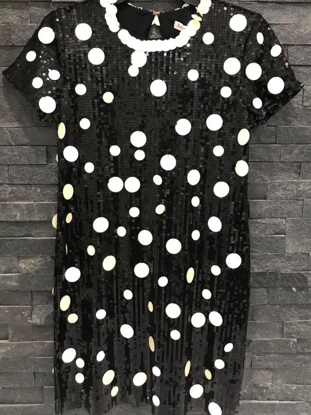 Juicy Couture Sequin dress with Cream Round Sequins